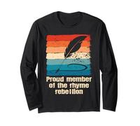 Poetry Slam Orgoglioso membro della rima Ribellione Slam Poesia Maglia a Manica