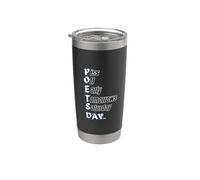 Poets Day-funny gag or expression with cheeky pun Bicchiere termico in acciaio inox doppia parete