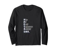 Poets Day-Funny Gag or Expression with Cheeky Pun Maglia a Manica
