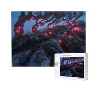 Poezjzw Albero che cresce sulla roccia puzzle classico adulto 500 pezzi puzzle in legno moderno decorazione casa gioco intellettuale 52 x 38 cm