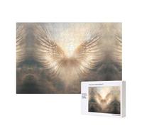 Poezjzw Angel'S Feather Classic Jigsaw 300 Pezzi Puzzle in legno Moderno Home Decor Intellettuale Gioco 28 x 40 cm