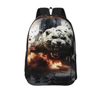 POEZJZW Astronave In The Stars Modello Zaino Per Laptop Zaini Moda Infermiera Elegante Viaggio Scuola Libri Borse Casual Daypacks, Tigre fuori dal fuoco del cannone, Taglia unica