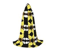 POEZJZW Baby Pollo Modello Adolescente Mantello Con Cappuccio Mantello Donne Uomini Costume di Halloween Costume Costume Cosplay Festa di Natale Vestaglia M