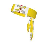 Poezjzw Bandana con stampa bandiera del Vaticano, bandana multi-sport, unisex, ottima attrezzatura sportiva per yoga, corsa, ciclismo, palestra
