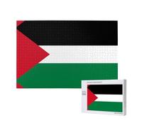 Poezjzw Bandiera dello Stato della Palestina Puzzle Classico Adulto 1000 Pezzi Puzzle In Legno Moderno Decorazione Casa Intellettuale Gioco 75x50cm