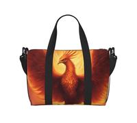 Poezjzw Bella Phoenix Viaggio Duffel Bag Tote Carry On Bagagli Borsa Impermeabile Weekender Pernottamento Borse Per Pieghevole, nero, Taglia unica
