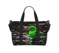 Poezjzw Bluebird - Borsone da viaggio da viaggio, borsa da viaggio, impermeabile, per weekender, per la notte, pieghevole, nero, Taglia unica