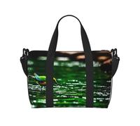 Poezjzw Bluebird - Borsone da viaggio in acqua, borsa da viaggio, impermeabile, per weekender, per la notte, pieghevole, nero, Taglia unica