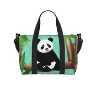 Poezjzw Bored Panda Viaggio Duffel Bag Tote Carry On Bagagli Impermeabile Weekender Pernottamento Borse Per Pieghevole, nero, Taglia unica