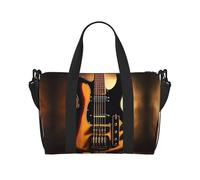 Poezjzw Borsa da viaggio per chitarra strumentale weekend da donna, borsa ospedaliera per lavoro e consegna durante la notte, borsa bagagli nera, taglia unica, colore nero, taglia unica, Nero , taglia