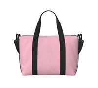 Poezjzw Borsone da viaggio rosa tinta unita Borsa da viaggio Weekender Carry On Tote Borse per le donne Borse da ospedale per lavoro e consegna Borsa per bagagli durante la notte, nero, taglia unica,