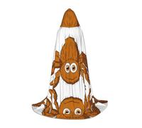 POEZJZW Carino Tarantola Ragno Modello Adolescente Mantello con Cappuccio Mantello Donne Uomini Costume di Halloween Costume Costume Cosplay Festa di Natale Vestaglia S