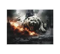 POEZJZW Coperta in flanella con motivo tigre fuori dal cannone, 152 x 127 cm, per divano letto, divano, serata cinema, campeggio e viaggi