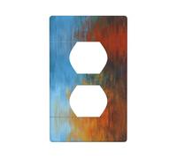 Poezjzw Copertura di Plateoutlet della parete del modello dell'inchiostro dell'acquerello variopinto, dimensione decorativa del piatto della parete 11,4x7 cm per le aree residenziali e commerciali