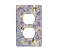 Poezjzw Copertura di Plateoutlet della parete del modello di volo dell'ape, dimensione decorativa del piatto della parete 11,4x7,0 cm per le aree residenziali e commerciali