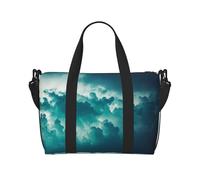 Poezjzw Dimensioni di una nuvola borsone da viaggio Weekender Carry On Tote Bags per donne borse ospedaliere per lavoro e consegna borsa per bagagli durante la notte, nero, taglia unica, Nero, One