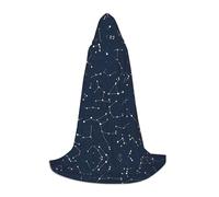 POEZJZW Glow In The Dark Pattern Adolescente Mantello con Cappuccio Mantello Donne Uomini Costume di Halloween Masquerade Cosplay Costume Festa di Natale Vestaglia M