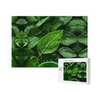 Poezjzw Green Nature - Puzzle classico per adulti, 300 pezzi, in legno, decorazione moderna per la casa, gioco intellettuale, 40 x 28 cm