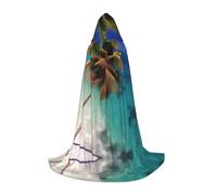 POEZJZW Isole dei Caraibi modello mantello con cappuccio mantello costume mantello per adulti uomini donne felpe con cappuccio di Natale mantello costumi cosplay M