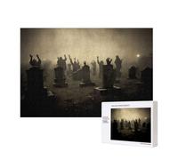 Poezjzw Mano dietro la lapide puzzle per adulti 300 pezzi puzzle in legno per familiari amici decorazione della casa arte da parete 15,7 x 28 cm