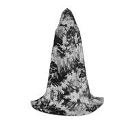 POEZJZW Mantello con cappuccio con motivo albero tra le onde mantello mantello per adulti uomini donne felpe con cappuccio di Natale mantello costumi cosplay L