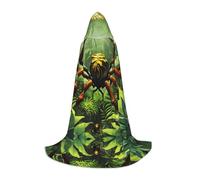 POEZJZW Mantello con cappuccio con motivo ragni nel bosco mantello mantello per adulti uomini donne felpe con cappuccio di Natale mantello costumi cosplay S