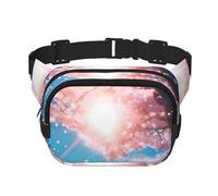 Poezjzw Marsupio da viaggio Sunshine Under The Trees, adatto per corsa, ciclismo e avventure all'aria aperta, per riporre telefoni cellulari e carte di credito, nero, Taglia unica