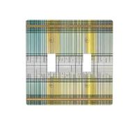 Poezjzw Matematica Modelli Astratti Modello Decorativo Interruttore Luce Piastra Coperture 2 Gang Piastra Da Parete Doppio Interruttore A Levetta Copertura 11,4 X 11,4 Pollici