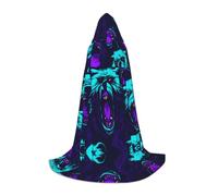 POEZJZW Mazzo di orsi ruggenti modello mantello con cappuccio veste costume mantello per adulti uomini donne felpe con cappuccio di Natale mantello costumi cosplay S
