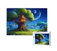 Poezjzw Misteriosa casa sull'albero puzzle per adulti 1000 pezzi puzzle in legno per la famiglia amico decorazione della casa arte della parete 75 x 50 cm