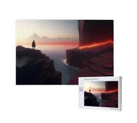 Poezjzw Misty Seaside - Puzzle classico per adulti, 1000 pezzi, puzzle in legno, decorazione moderna per la casa, gioco intellettuale, 75 x 50 cm