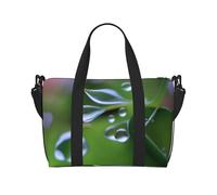 Poezjzw Morning Dew Travel Duffel Bag Tote Carry On Bagagli Borsa Resistente all'acqua Weekender Pernottamento Borse Per Pieghevole, nero, Taglia unica