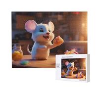 Poezjzw Mouse Rubare Candy Adulto Classico Puzzle 500 Pezzi Puzzle in Legno Moderno Decorazione Casa Intellettuale Gioco 52 X 38 Cm
