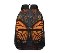 POEZJZW Neat Fruit Pattern Zaino per computer portatile per zaini moda infermiera elegante viaggio scuola libri borse casual Daypacks, Farfalla misteriosa, Taglia unica