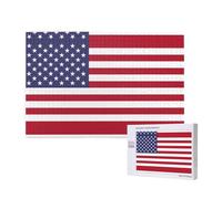 Poezjzw Puzzle bandiera americana per adulti 1000 pezzi puzzle in legno per famiglia amico decorazione della casa arte della parete 75 x 50 cm