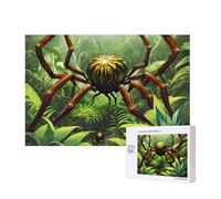 Poezjzw Puzzle classico per adulti, ragni nel bosco, 300 pezzi, puzzle in legno, decorazione moderna per la casa, gioco intellettuale, 40 x 28 cm