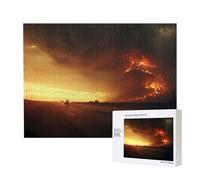Poezjzw Puzzle classico per adulti tramonto nel deserto, 500 pezzi, puzzle in legno, decorazione moderna per la casa, gioco intellettuale, 52 x 38 cm