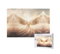 Poezjzw Puzzle di ali d'angelo per adulti 1000 pezzi puzzle in legno per la famiglia amico decorazione della casa arte della parete 75 x 50 cm