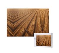 Poezjzw Puzzle in legno per adulti sul campo della speranza, 1000 pezzi, per famiglia, amici, decorazione per la casa, decorazione da parete, 75 x 50 cm