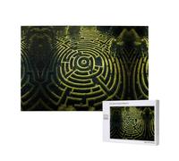 Poezjzw Puzzle labirinti per adulti 1000 pezzi puzzle in legno per la famiglia amico decorazione della casa arte della parete 75 x 50 cm