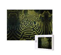 Poezjzw Puzzle labirinti per adulti 300 pezzi puzzle in legno per familiari amici decorazione della casa arte da parete 15,7 x 28 cm