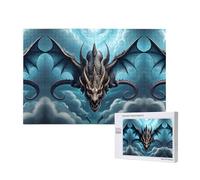 Poezjzw Puzzle Per Adulti 1000 Pezzi Adatto Per Il Tempo Libero Famiglia E Migliorare Hands-On Abilità Flying Dragon Pattern