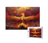 Poezjzw Puzzle Per Adulti 1000 Pezzi Adatto Per Il Tempo Libero Famiglia E Migliorare Hands-On Abilità Fantasia Phoenix Pattern