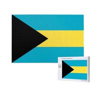 Poezjzw Puzzle Per Adulti 1000 Pezzi Adatto Per Il Tempo Libero Famiglia E Migliorare Hands-On Abilità Bandiera Delle Bahamas Pattern