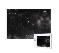 Poezjzw Puzzle Per Adulti 300 Pezzi Adatto Per Il Tempo Libero Famiglia E Migliorare Hands-On Abilità Nero E Bianco Galaxy Pattern