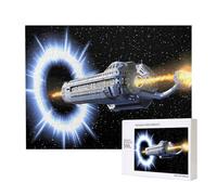 Poezjzw Puzzle per adulti 500 pezzi adatti per il tempo libero in famiglia e migliorare le abilità pratiche astronavi Wormhole modello