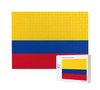 Poezjzw Puzzle Per Adulti 500 Pezzi Adatto Per Il Tempo Libero Famiglia E Migliorare Hands-On Abilità Bandiera Della Colombia Pattern