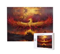 Poezjzw Puzzle Per Adulti 500 Pezzi Adatto Per Il Tempo Libero Famiglia E Migliorare Hands-On Abilità Fantasia Phoenix Pattern
