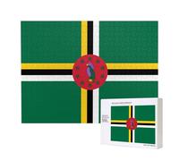Poezjzw Puzzle Per Adulti 500 Pezzi Adatto Per Il Tempo Libero Famiglia E Migliorare Hands-On Abilità Bandiera Del Commonwealth Of Dominica Pattern