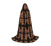POEZJZW Saltando Cinghiale Animazione Modello Adolescente Mantello con Cappuccio Mantello Donne Uomini Costume di Halloween Costume Costume Cosplay Festa di Natale Vestaglia L